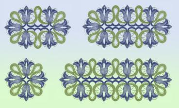 Preview: 612 Klöppelbrief  Decken „Enzian“